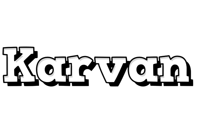 Karvan snowing logo