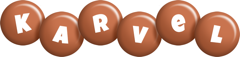 Karvel candy-brown logo