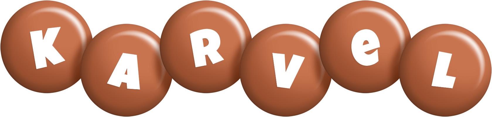 Karvel candy-brown logo
