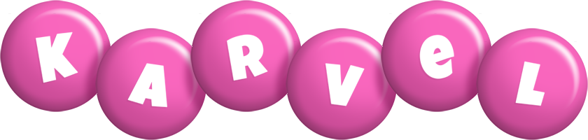 Karvel candy-pink logo