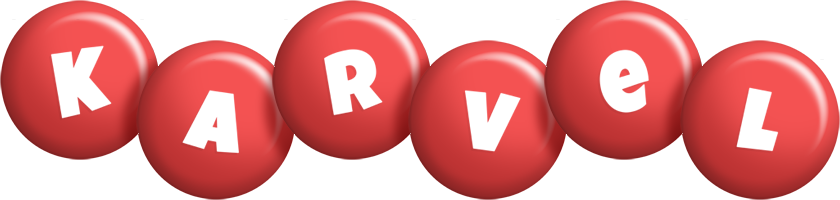 Karvel candy-red logo