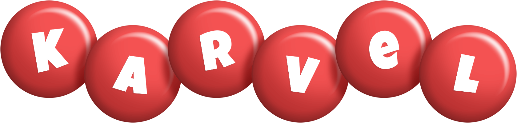 Karvel candy-red logo