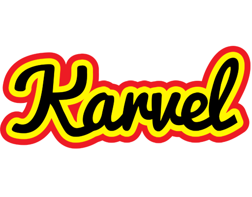 Karvel flaming logo