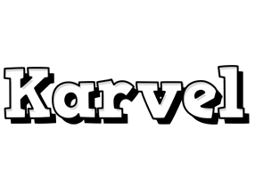 Karvel snowing logo