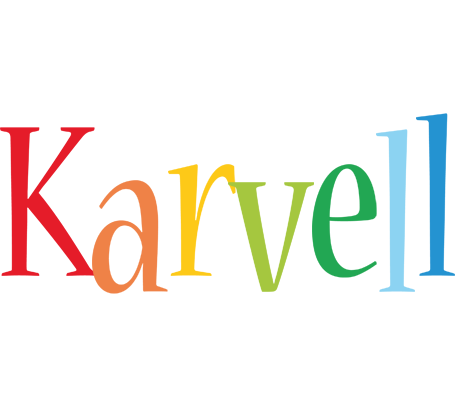 Karvell birthday logo