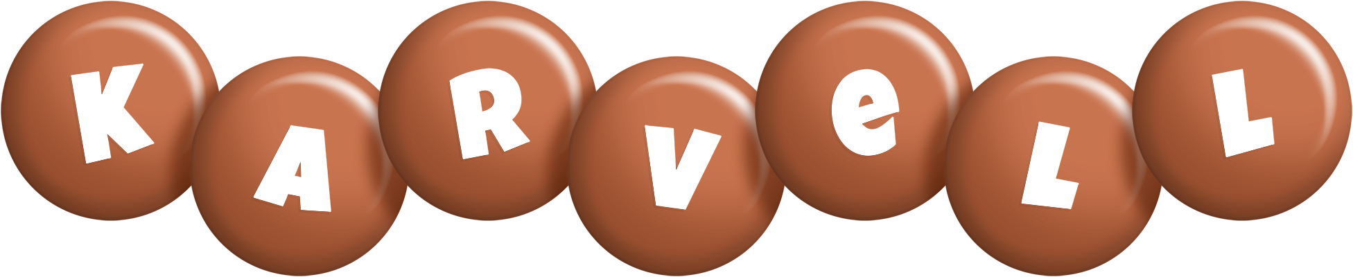 Karvell candy-brown logo