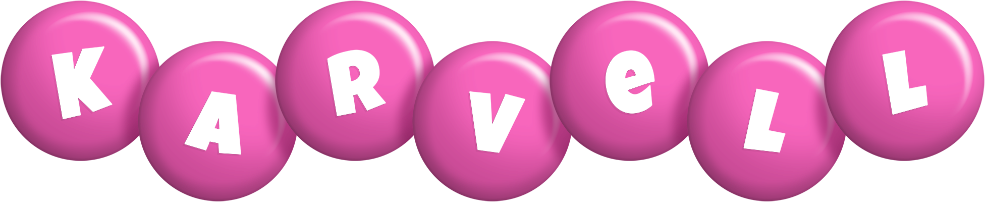 Karvell candy-pink logo