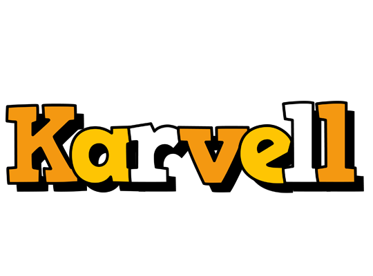 Karvell cartoon logo