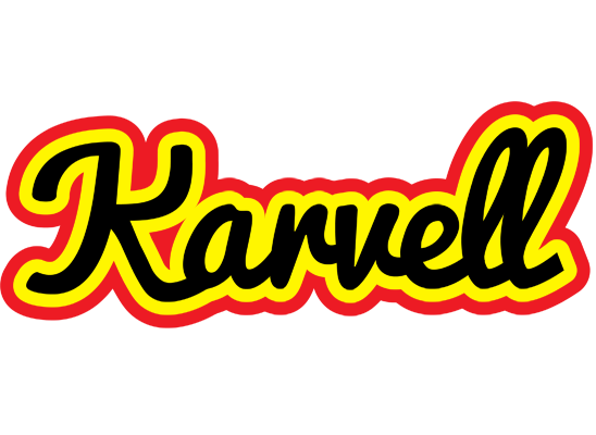 Karvell flaming logo