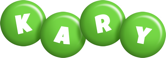 Kary candy-green logo