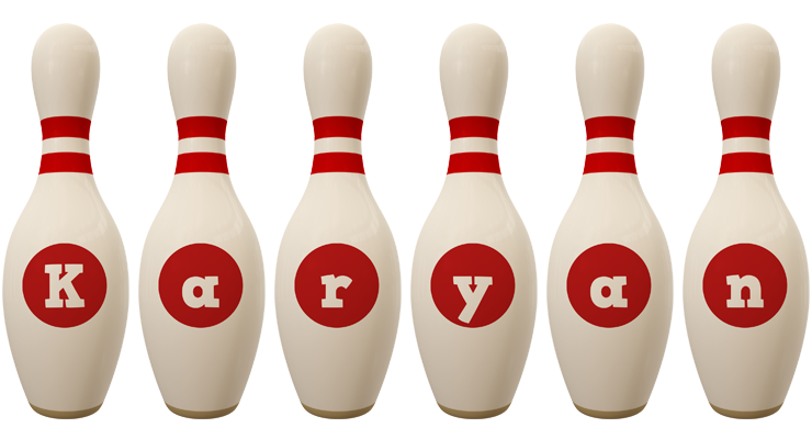 Karyan bowling-pin logo