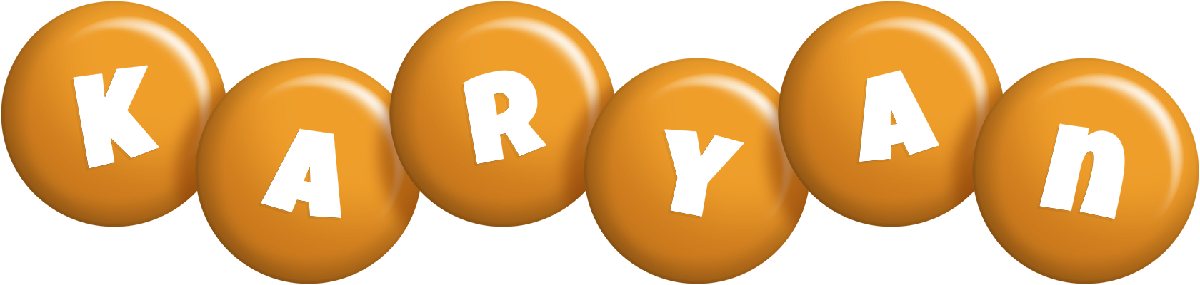 Karyan candy-orange logo