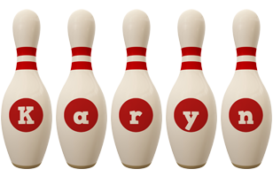 Karyn bowling-pin logo