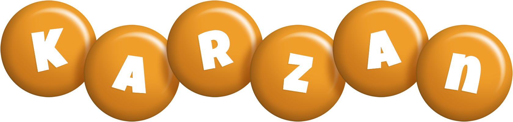 Karzan candy-orange logo