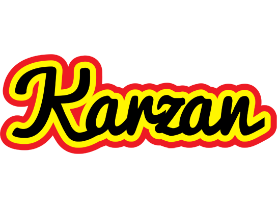 Karzan flaming logo