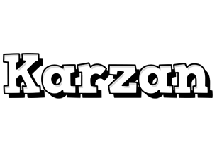 Karzan snowing logo