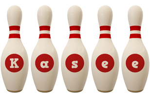 Kasee bowling-pin logo