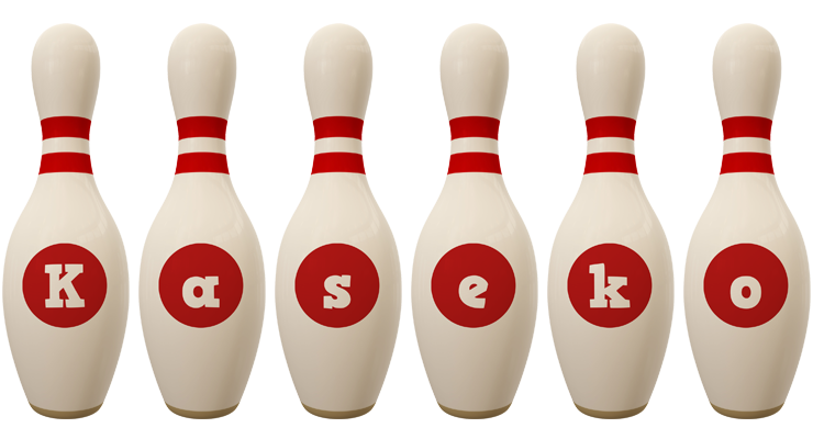 Kaseko bowling-pin logo