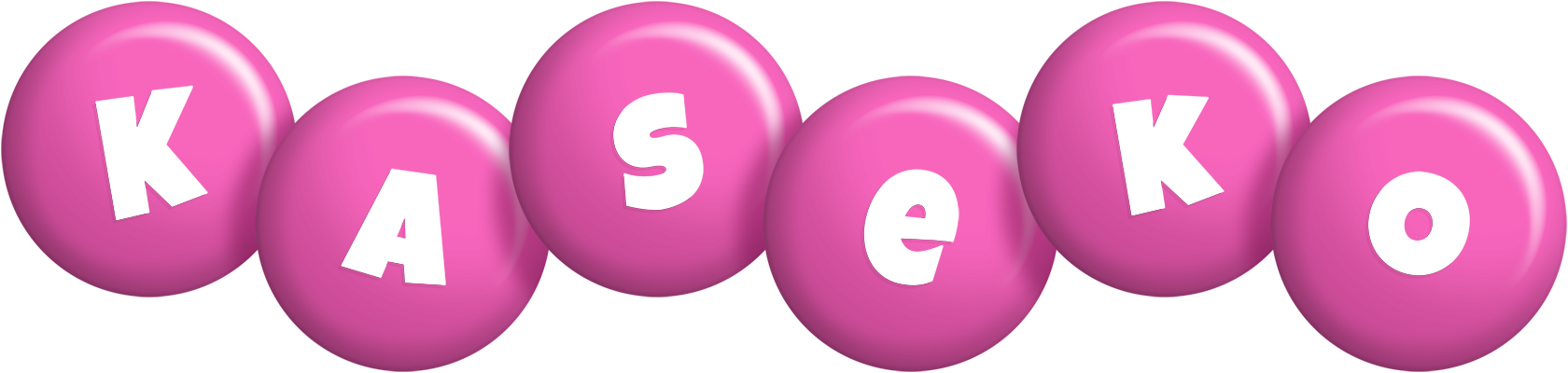 Kaseko candy-pink logo