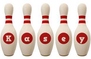 Kasey bowling-pin logo