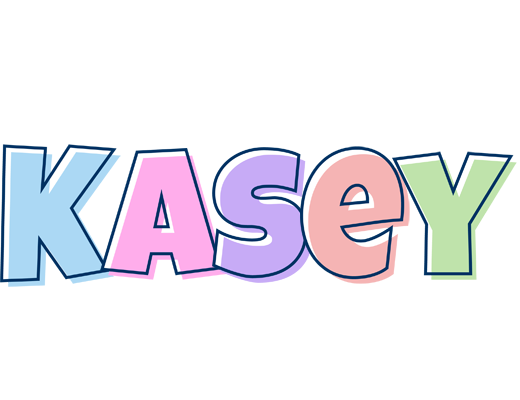 Kasey pastel logo