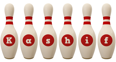 Kashif bowling-pin logo
