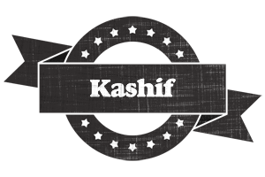 Kashif grunge logo