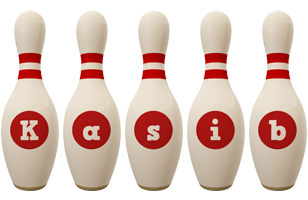 Kasib bowling-pin logo