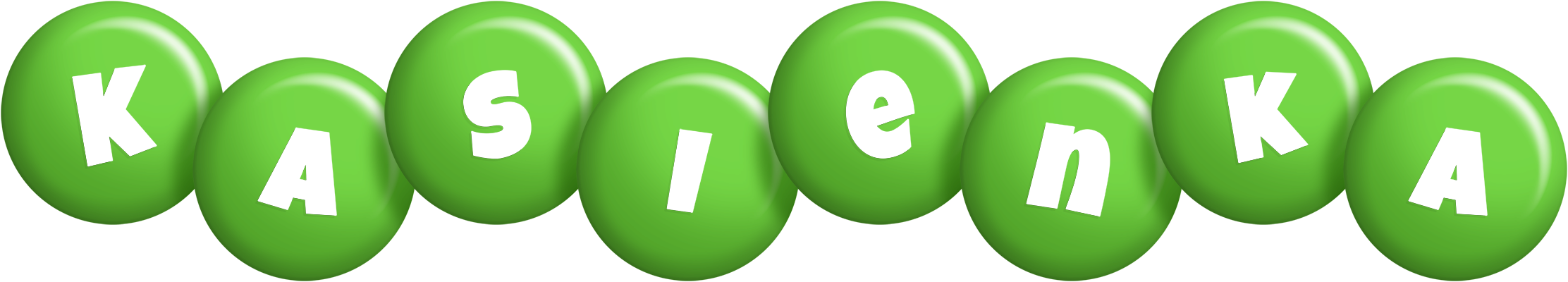 Kasienka candy-green logo