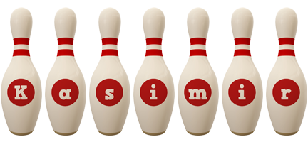 Kasimir bowling-pin logo