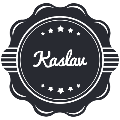Kaslav badge logo