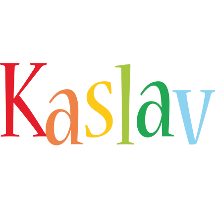 Kaslav birthday logo