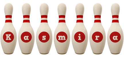 Kasmira bowling-pin logo