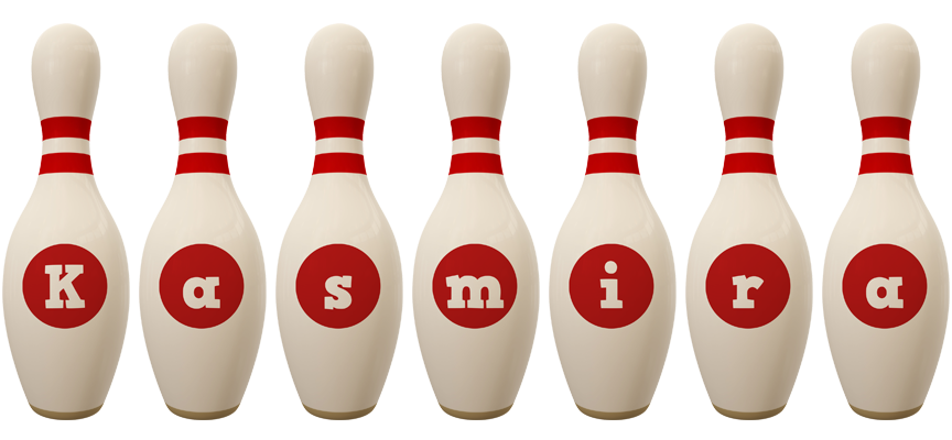 Kasmira bowling-pin logo
