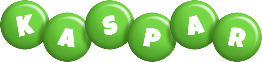 Kaspar candy-green logo