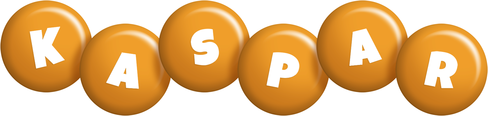 Kaspar candy-orange logo