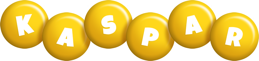 Kaspar candy-yellow logo