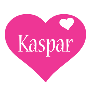 Kaspar love-heart logo