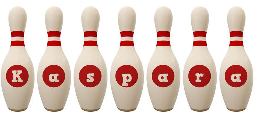 Kaspara bowling-pin logo