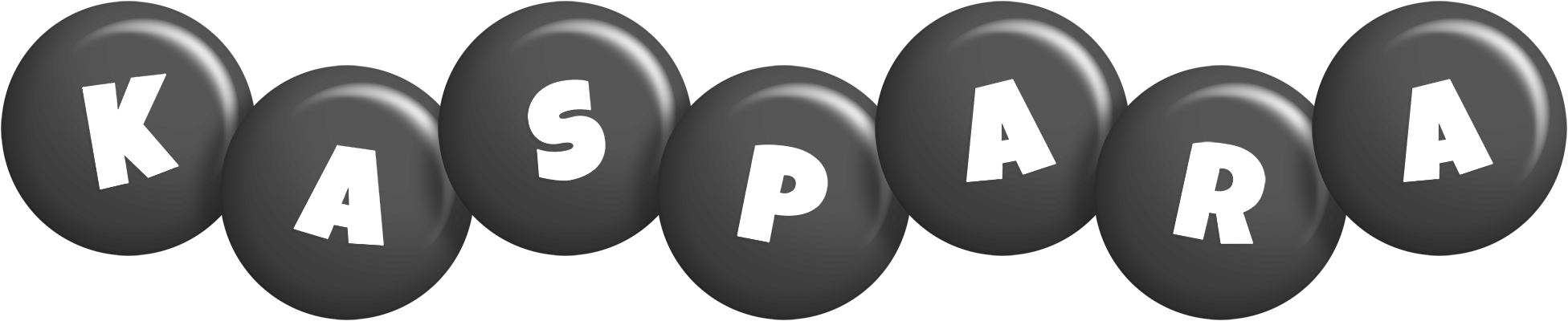Kaspara candy-black logo