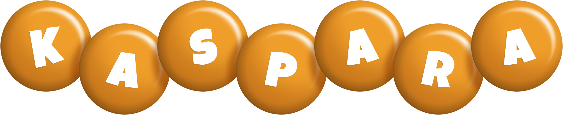 Kaspara candy-orange logo