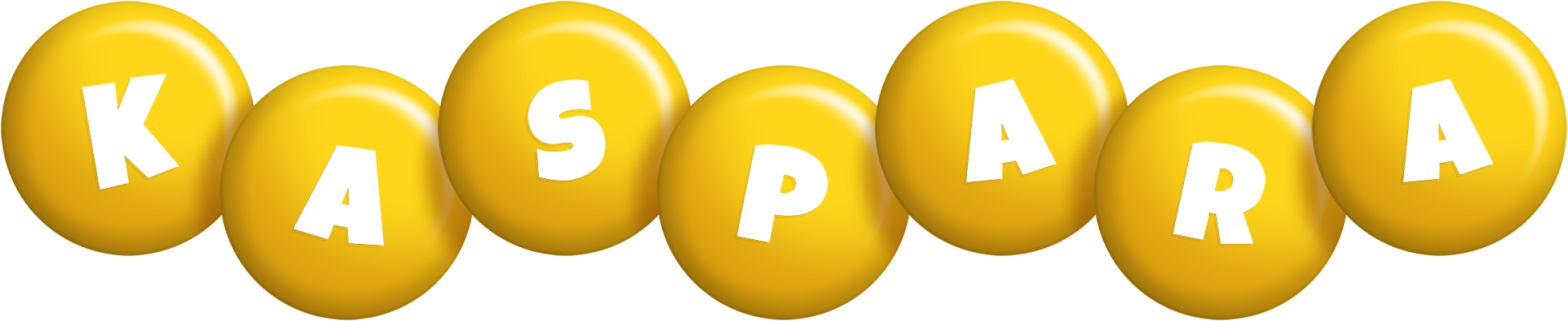 Kaspara candy-yellow logo