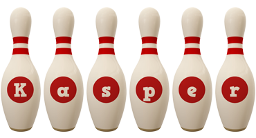 Kasper bowling-pin logo