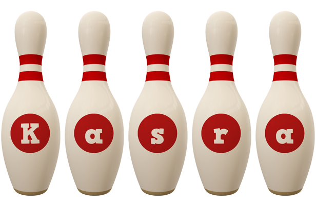 Kasra bowling-pin logo