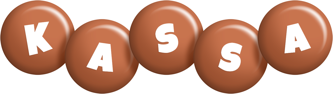 Kassa candy-brown logo