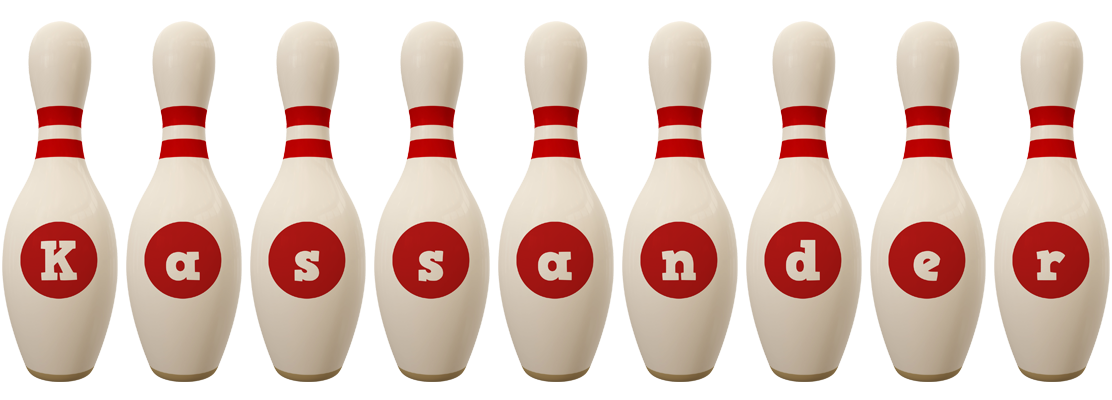 Kassander bowling-pin logo