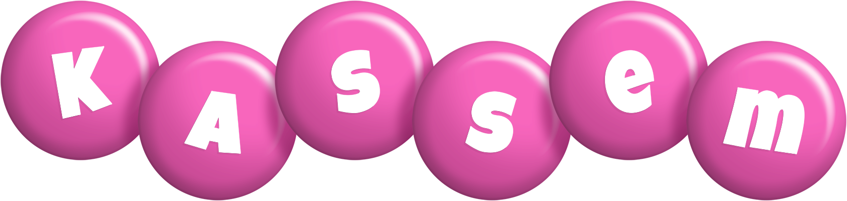 Kassem candy-pink logo