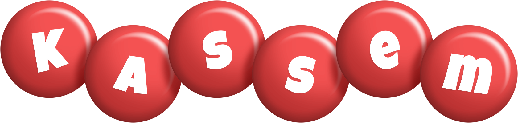 Kassem candy-red logo