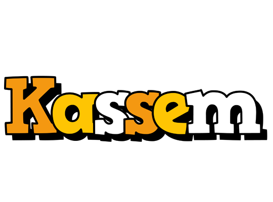 Kassem cartoon logo