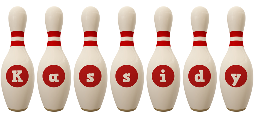 Kassidy bowling-pin logo